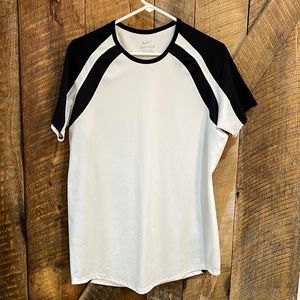 NIKE Dri-Fit Women's Short Sleeve Breathable Athletic Stretch Top